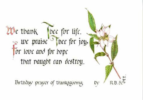BD-606 We thank Thee for life
