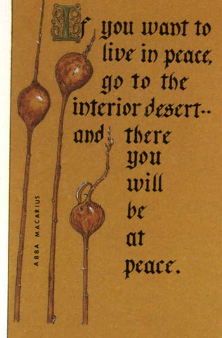 Packet J: Sayings of the Desert Fathers
